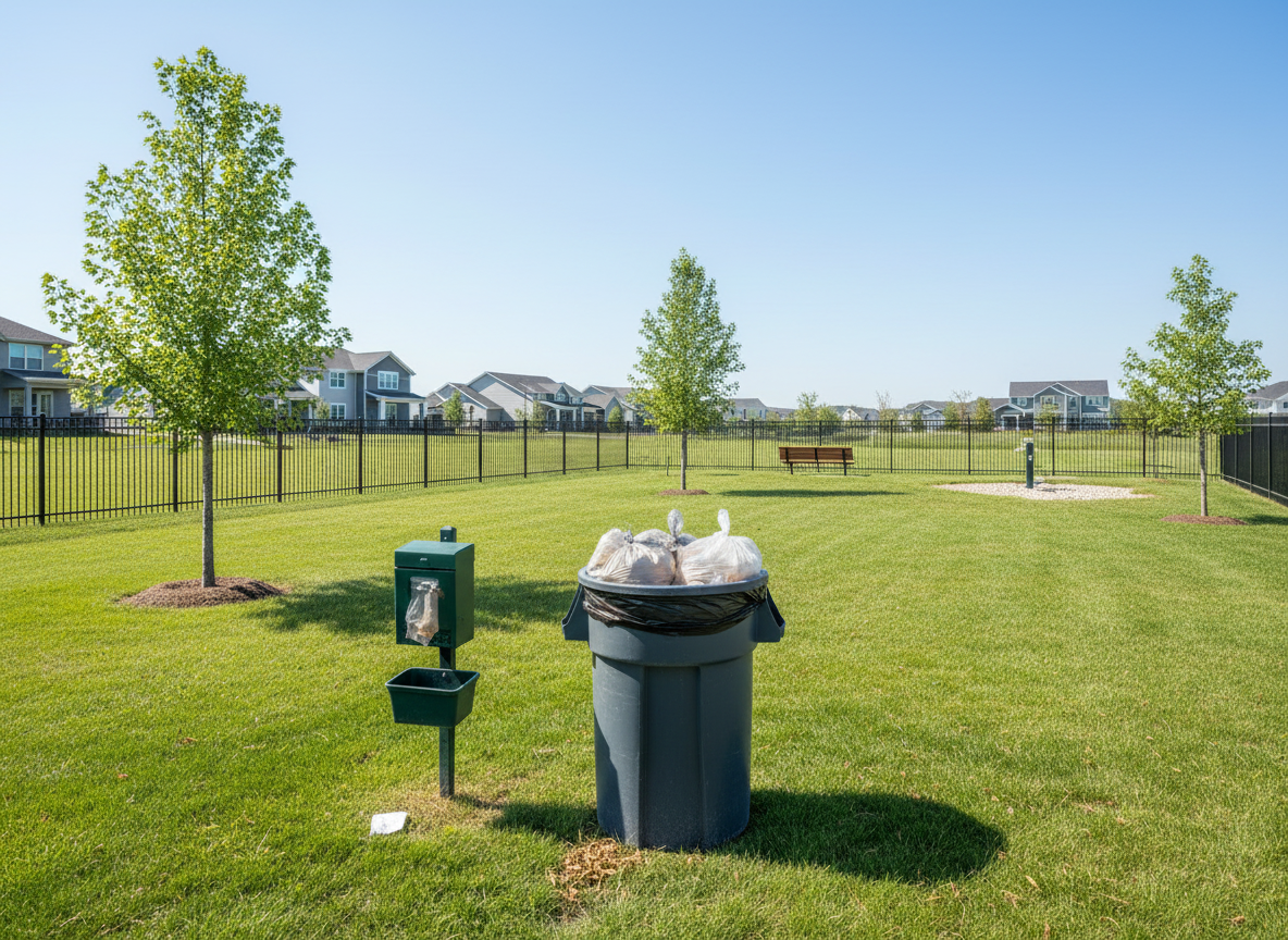Dog park cleaning
